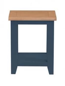 Julian Bowen Richmond Ready Assembled Lamp Table - Midnight Blue
