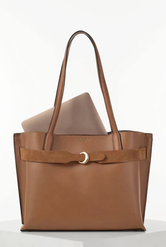 Luella Grey Womens 'Connie' Laptop Tote in Tan Tan Female
