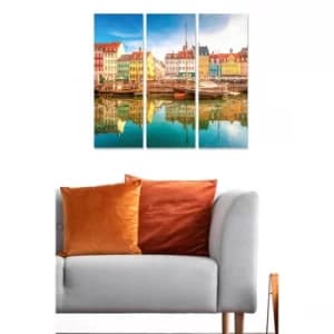 MDF378539728 Multicolor Decorative MDF Painting (3 Pieces)