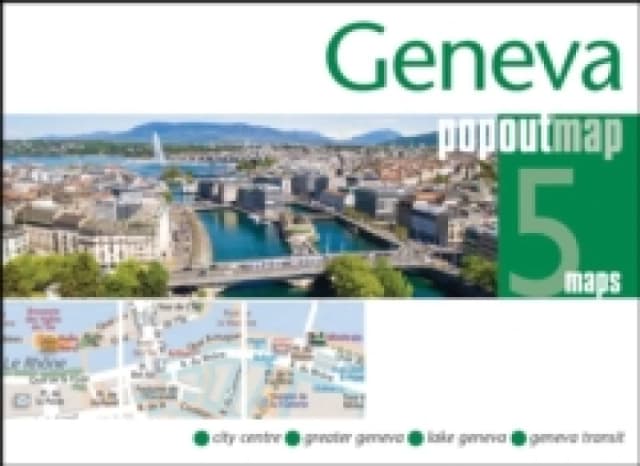 Geneva PopOut Map - pocket size, pop up, street map of Geneva Sheet map, folded