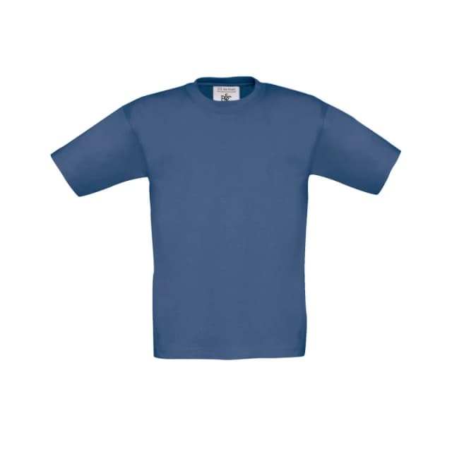 B&C Exact 150 T-Shirt in Mid Blue Size: 3-4 Years Mid Blue Unisex 3-4 Years