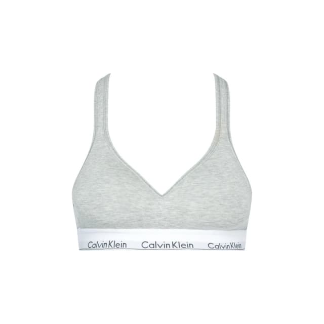 Calvin Klein Modern cotton bralette lightly lined Grey Hthr female 8 (XS)