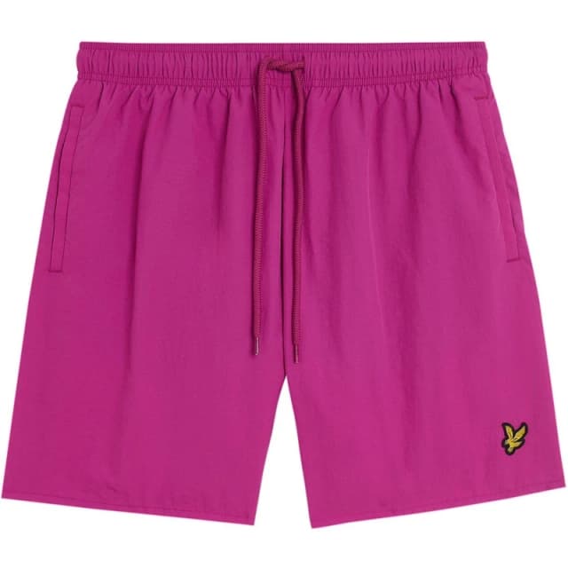 Lyle and Scott Mens Plain Swim Shorts Fuscia male S