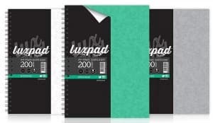 Silvine Lux Twinwire A4 Stiff Covered Notebook Asst PK3