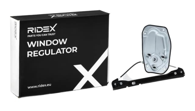 RIDEX 1561W0232 Window regulator Left Rear, Operating Mode: Electric, without electric motor, with bolted-on plate Window Winder (1561)