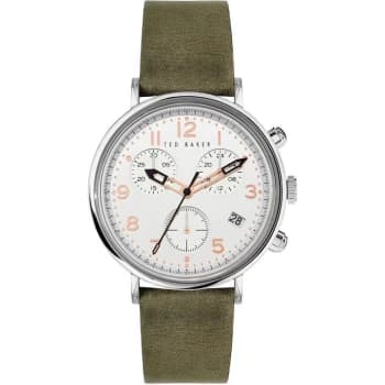 Ted Baker Mimossa Chrono Watch Mens - Khaki/Silv/Whit