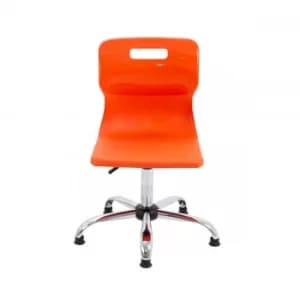 TC Office Titan Swivel Senior Chair with Glides 435-525mm, Orange