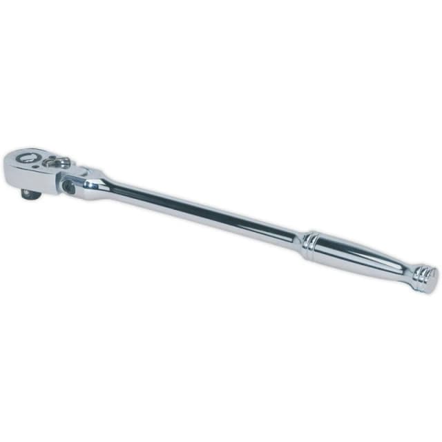 Loops Long Reach 48-Tooth Flexi-Head Ratchet Wrench - 3/8 Inch Sq Drive - Flip Reverse Multi