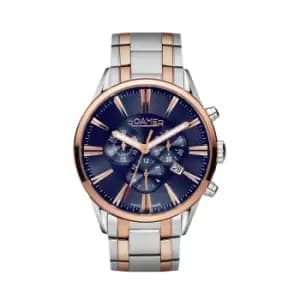 Roamer 508837 49 85 50 Superior Blue Dial Chronograph Wristwatch