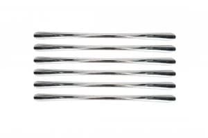 Wickes Tapered Bow Door Handle - Polished Chrome 160mm Pack of 6