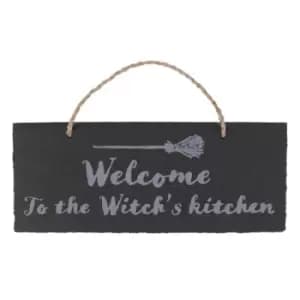 Witch's Kitchen Engraved Slate Sign