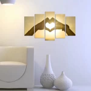 5MX-10 Multicolor Decorative MDF Painting (5 Pieces)