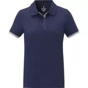 Elevate Womens/Ladies Morgan Short-Sleeved Polo Shirt (L) (Navy)