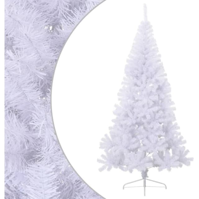 VIDAXL Vidaxl - Artificial Half Christmas Tree with Stand White 240cm pvc 8720286361535