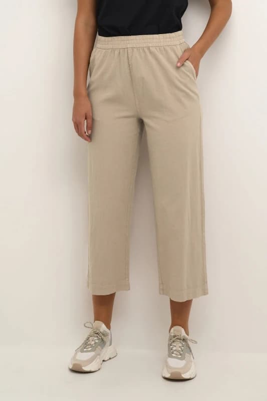 Kaffe Womens Trousers KAFFE Naya Beige Female 38