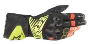 Alpinestars GP Tech V2 Gloves Black Yellow Fluo White Red Fluo L