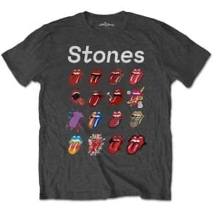 The Rolling Stones - No Filter Evolution Unisex Large T-Shirt - Grey