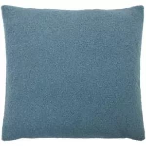 Malham Textured Fleece Cushion Cover, Wedgewood, 50 x 50 Cm - Furn