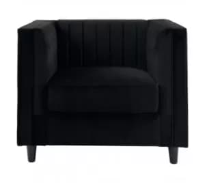 Farah Velvet Chair Grey