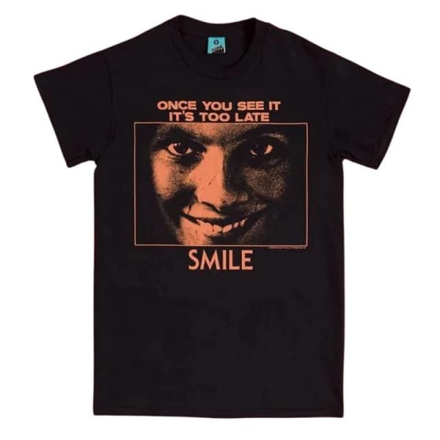 Smile Mens Black T-Shirt Size: Medium Black Male M