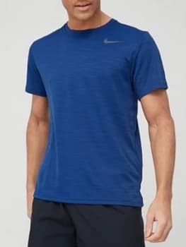 Nike Training Superset T-Shirt, Blue, Size XL, Men