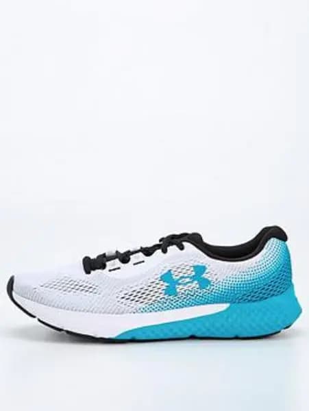 Under Armour Mens Running Charged Rogue 4 Trainers - White/Teal