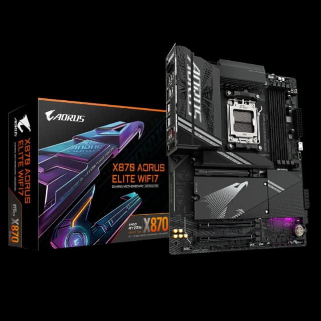 Gigabyte X870 AORUS ELITE WIFI7 AMD Ryzen DDR5 WIFI Motherboard - Socket AM5