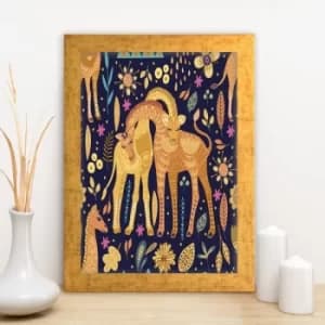 AC1482372125 Multicolor Decorative Framed MDF Painting