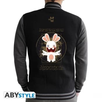 Lapins Cretins - Rabbit Da Vinci Mens Large Hoodie - Black