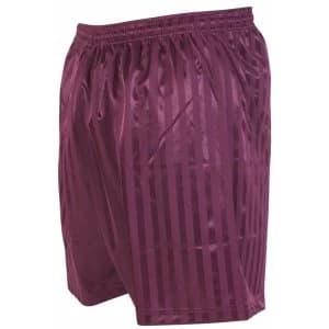 Precision Striped Continental Football Shorts 30-32" Maroon