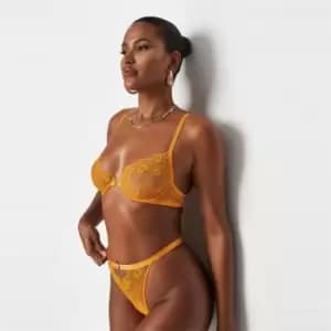 Missguided M Clasp Balconette Bra - Orange