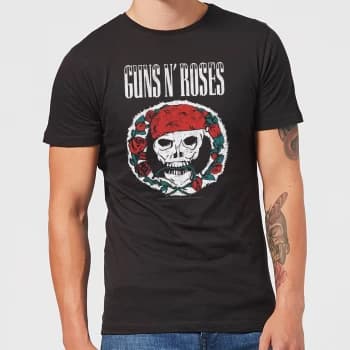 Guns N Roses Circle Skull Mens T-Shirt - Black - 3XL - Black