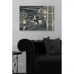 21196552146-5070 Multicolor Decorative Canvas Painting