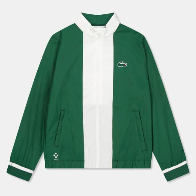 Lacoste Shell Tracksuit Juniors Green/White unisex 10Y