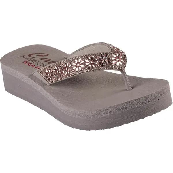 Skechers Womens Vinyasa - Wild Daisies Thong Sandals UK Size 6 (EU 39)