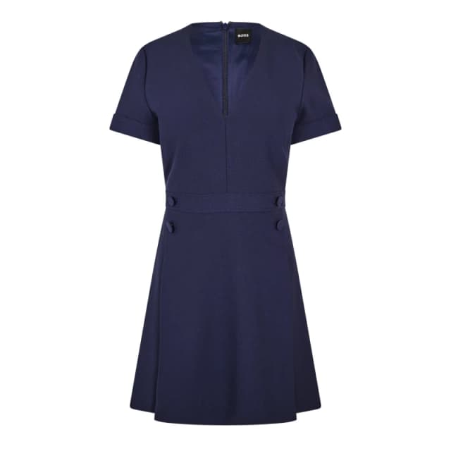 Boss Womens Dahelga Jersey Skirt Dark Blue female 4 (XXS)