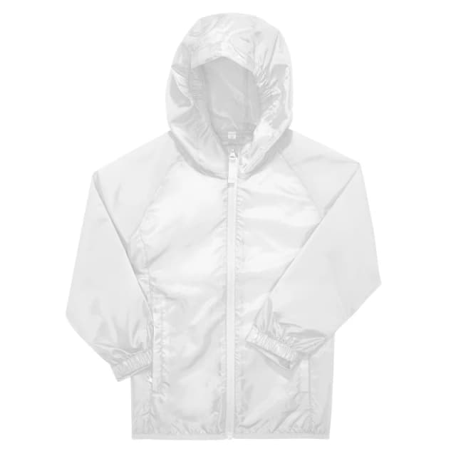B&C Reset Windbreaker in White Size: 12-13 Years White Unisex 12-13 Years