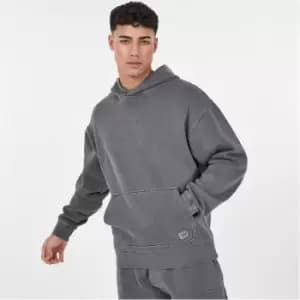 Firetrap OTH Washed Hoodie Mens - Grey