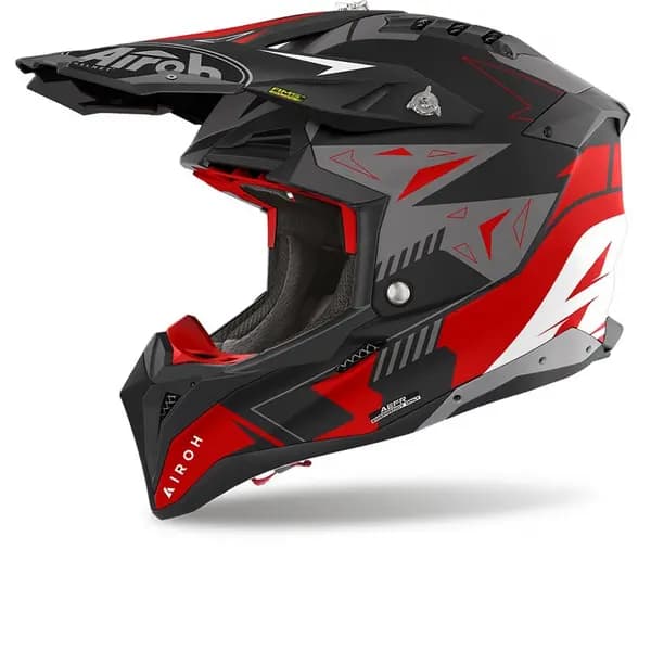 Airoh Aviator 3 Spin Red Matt Offroad Helmet Size L