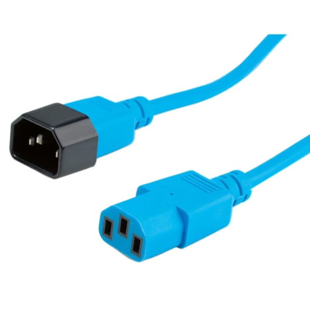 ROLINE 19.08.1527 power cable Blue 0.8 m C14 coupler C13 coupler