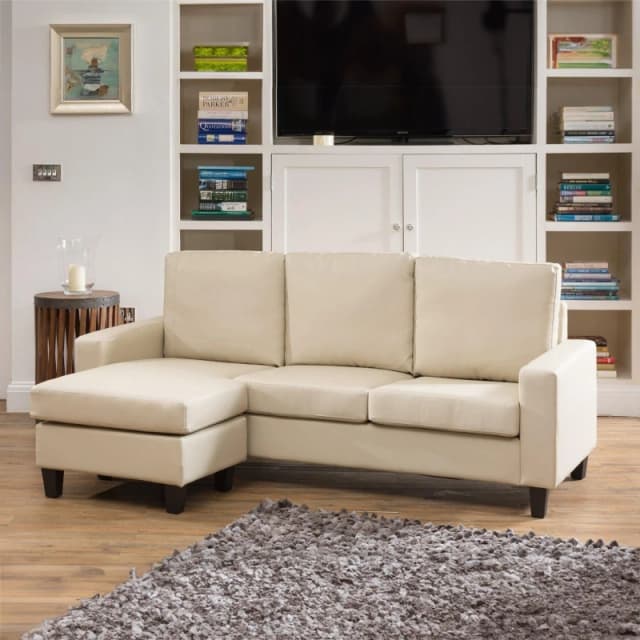 Artemis Home Modena Reversible Corner Sofa in Cream Cream Unisex