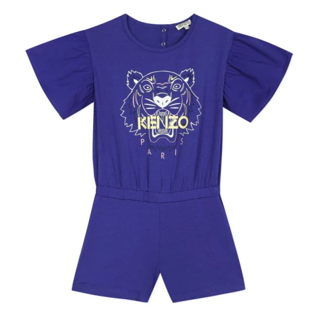 Kenzo Kids Tiger Onesie Electrc Blue female 8Y