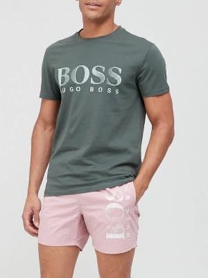 Hugo Boss UV Protection Beach T-Shirt Army Green Size M Men