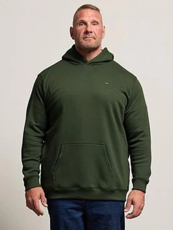 BadRhino BadRhino Men Heavyweight Essential Hoodie in Green Size: 7-8X-Large Green 7-8XL Male 5063589389442