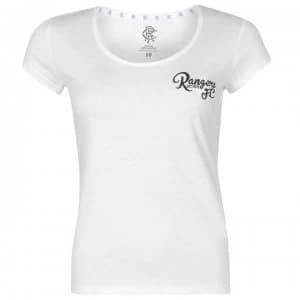Team FC Script T Shirt Ladies - White