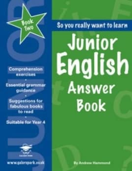 Junior English. Book 2 Answer Book by Andrew Hammond Paperback