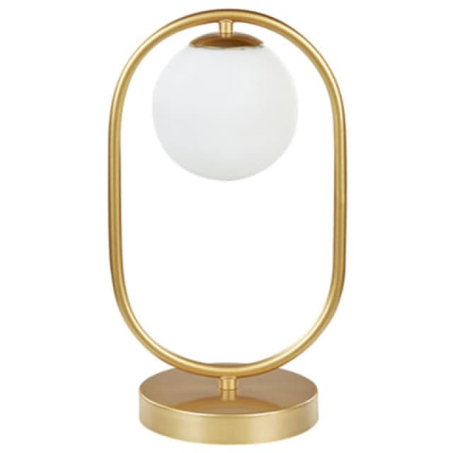 Beliani Table Lamp Yankee Metal Gold