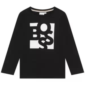Boss Boss Long Sleeve T-Shirt Junior Boys - Black