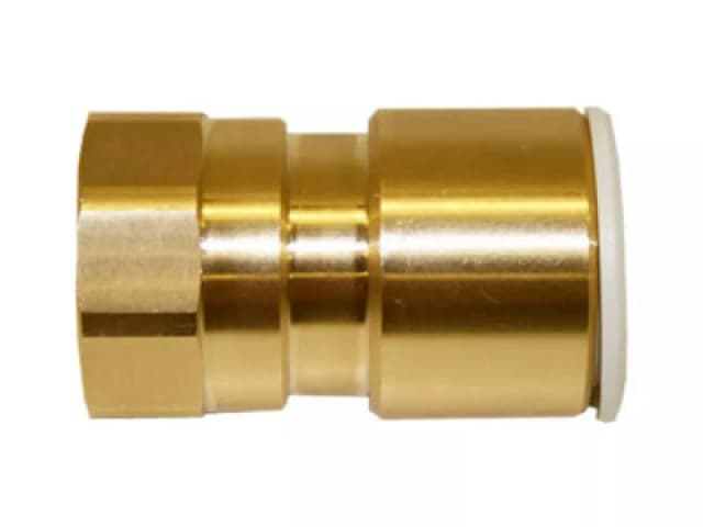 John Guest Brass Coupler 15mm X 1/2" Male BSP (Pack of 5) Gold