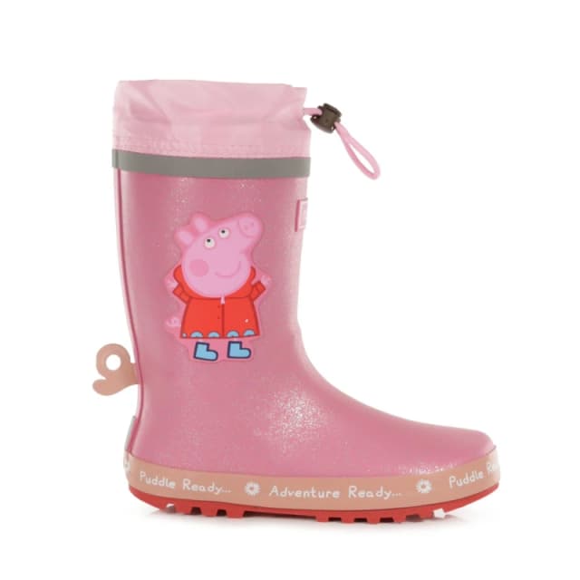 Regatta Peppa Pig Puddle Wellington - Pink Pink C12